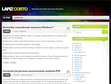 Tablet Screenshot of lapizcorto.com